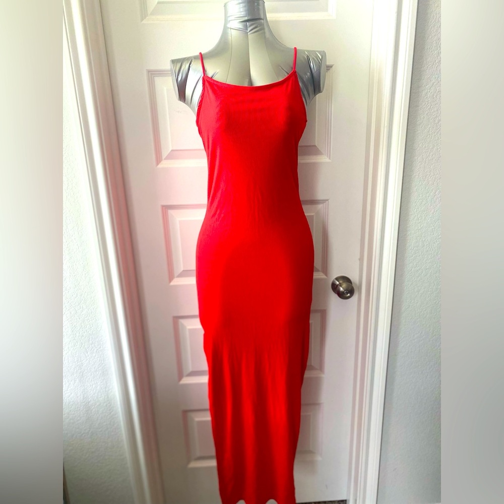 Rue 21 soft knit cami maxi dress in Red